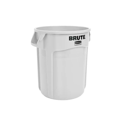 Imagen de Rubbermaid Commercial Products FG261000 WHT Cubo de Basura, Capacidad 37.9 L, Blanco