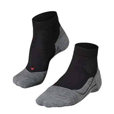 Imagen de FALKE RU4 Endurance Short M SSO algodón anti ampollas fino 1 par, Calcetines para correr Hombre, Negro (Black Mix 3010), 44 45