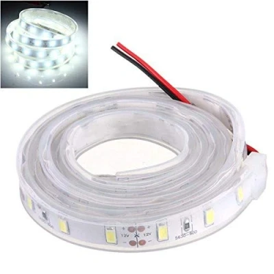 Imagen de MASUNN 1 M 5630 SMD LED Tira De Silicona Luz Fría Impermeable Blanco 12V