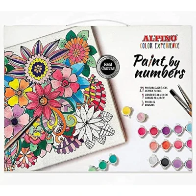 Imagen de Set de pintura alpino color experience pinta por numeros