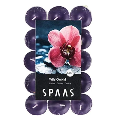 Imagen de Spaas 0338213.184 30 Velas aromáticas, ± 4,5 Horas Wild Orchid, Berenjena, D 39 mm x H 16