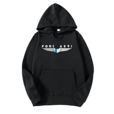 Imagen de Sudadera Premium Pont Aeri Discoteca Musica Electronica makina Hardcore Negra impresión Algodon 190grs Unisex (XS)