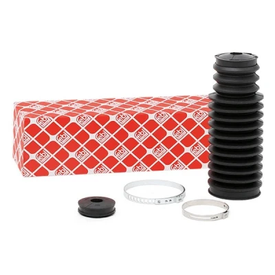 Imagen de FEBI BILSTEIN 27086 Juego de fuelle, dirección Caucho Eje delantero, izquierda, derecha con abrazaderas BMW: Z4 Roadster, 3 Cabrio