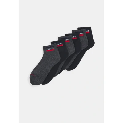 Imagen de Levi&#039;s Levis Mid CUT ECOM 6 PACK Calcetines, Hombre, Talla: 39 42, grey/black