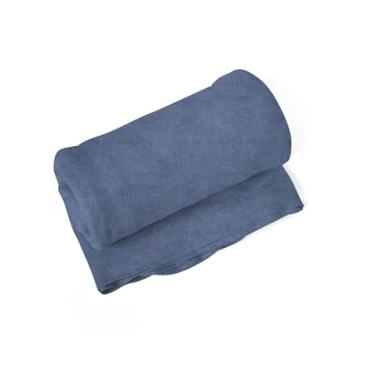 Imagen de SETEX Manta de 85% algodón/15% poliéster, Ligera Reversible para decoración Habitaciones, Dormitorio y más, Colcha 200 x 150 cm, Color Azul/Beige Jaspeado