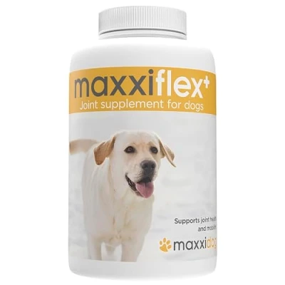 Imagen de maxxipaws maxxiflex+ Suplemento avanzado para Las articulaciones del Perro Glucosamina, condroitina, MSM, ácido hialurónico, Garra Diablo, bromelina, cúrcuma 60 tabletas