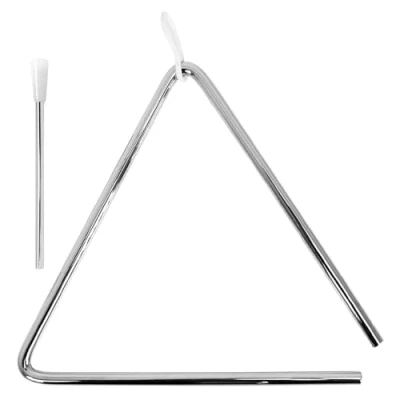 Imagen de A Star Triángulo musical de metal tradicional 20 cm / 10 pulgadas con batidor