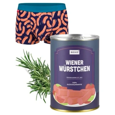 Imagen de soxo Lata Calzoncillos Hombre Boxer Algodon Boxers Deportivos Regalos Originales XL Würstchen