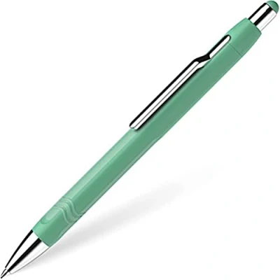 Imagen de Schneider Epsilon 138614 Bolígrafo retráctil (grosor de trazo XB, tinta azul, mina indeleble), color verde menta