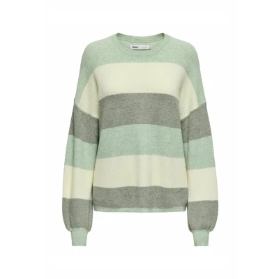 Imagen de ONLY Onlatia Stripe NOOS Jersey de punto, Mujer, Talla: XS, Silt green