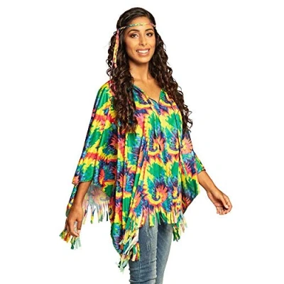 Imagen de Boland Poncho Hippie con Cinta para la Cabeza, Multicolor (83886)