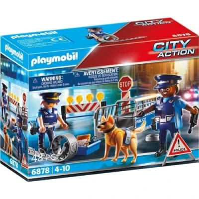 Imagen de PLAYMOBIL City Action 6878 Control de Policía, A Partir 5 años