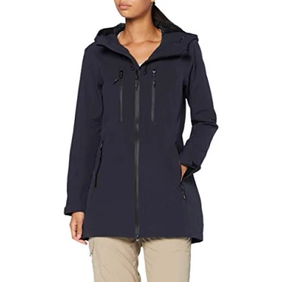 Imagen de CMP Chaqueta larga de mujer con capucha fija, Antracita, XS