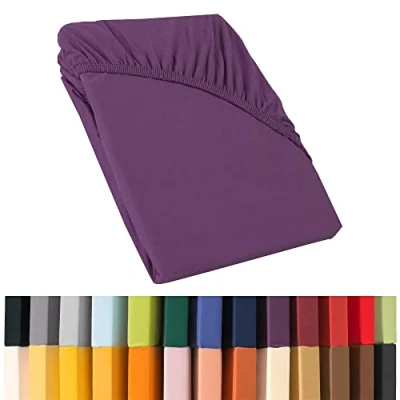 Imagen de CelinaTex Relax Sábanas Ajustables Cama Boxspring de Agua algodón Elastano 180x200 200x220 cm Morado