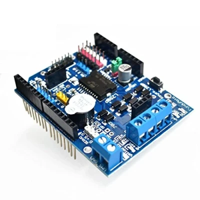 Imagen de DollaTek L298P Módulo de Controlador Motor Tarjeta Expansión Escudo Transmisión Puente H Paso Stepper DC Alta Potencia para Arduino