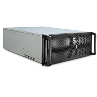 Imagen de Inter Tech IPC 4U 4129L Estante Metálico, Plata Caja de Ordenador (Estante, Servidor, Acero, Plata, ATX,EATX,Micro ATX, 4U)