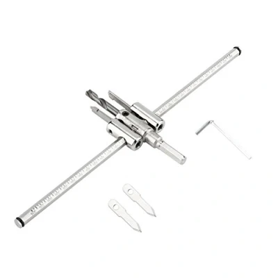 Imagen de Broca de Sierra Circular Ajustable Plateada 30 300mm Cortador Agujeros Circulares Madera y Metal Herramientas Bricolaje para Carpintería