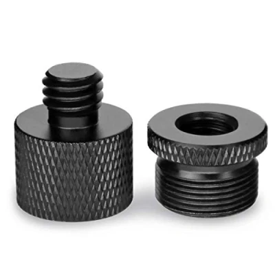 Imagen de 2 Adaptadores de Soporte Micro 5/8 a 3/8 Adaptador Rosca para Micrófono Trípode Cámara Frgyee