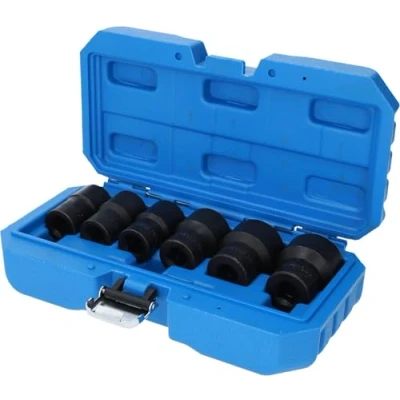 Imagen de Brilliant 1/2&quot; Juego de llaves vaso con ranura helicoidal 7 pzs, 21 32mm
