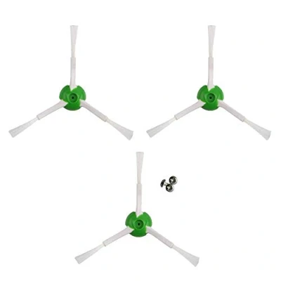 Imagen de MIRTUX Kit de 3 Cepillos Laterales Compatible con Roomba Serie E, i, y J Recambios para E5, E6, i1, i3, i3+, i7, e5154, e5158, j7 Repuestos
