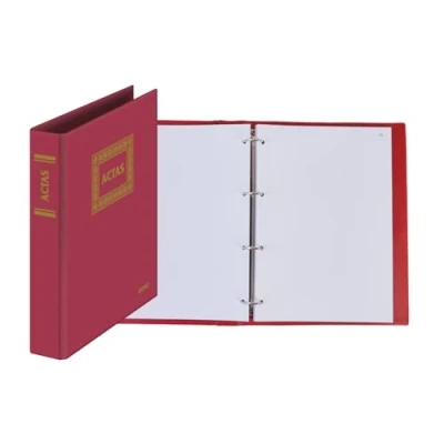 Imagen de Dohe 9922 Libro de actas, Hojas recambiables, 100 hojas, A4 natural