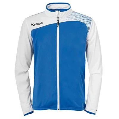 Imagen de Kempa Emotion Classic Chaqueta De Chandal Punto, Hombre, azur/blanco, XXS