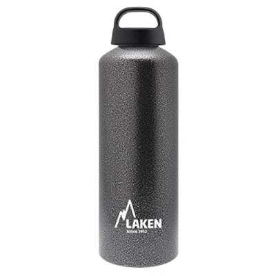 Imagen de LAKEN Botella de Aluminio Clásica 1L Perfecta para Deporte, Gimnasio y Aventuras al Aire Libre Cantimplora Reutilizable Reciclable Montaña, Camping, Bicicleta Escuela