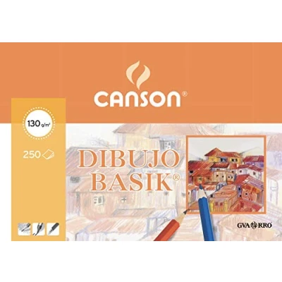 Imagen de Canson Dibujo Basik Cajetín, Paquete A4, 250 Hojas 130g