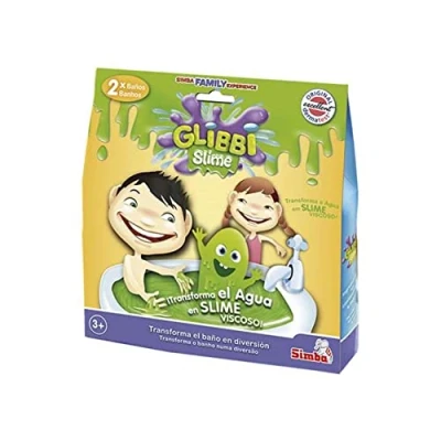 Imagen de Glibbi slime de Simba, para 2 usos, convierte el agua en pegajoso color verde, juguete sensorial y baño niños, regalo Navidad reyes