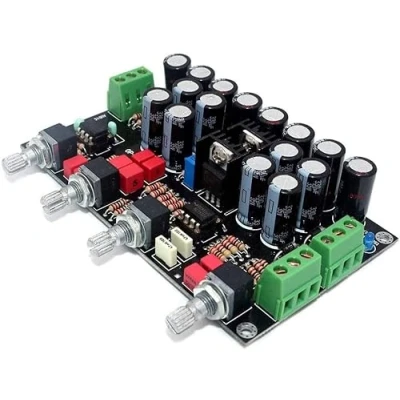 Imagen de Fasizi Amplificador de audio HIFI OPA2604+AD827 OPAMP 5532 LM337 LM317 Preamplificador Placa control tono volumen