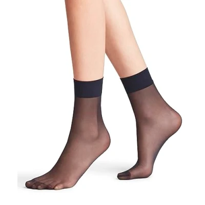 Imagen de FALKE Pure Matt 20 DEN W SO transparente unicolor 1 par, Calcetines Mujer, Azul (Marine 6179) nuevo ecológico, 35 38