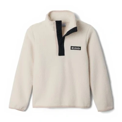 Imagen de Columbia Youth Unisex Helvetia 2 Half Snap Fleece, Fleece Pull Over, Chalk/Black, S