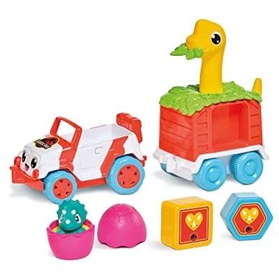 Imagen de Toomies Tomy E73253 Dino Rescue Ranger, Dinosaur Children, Jurassic World, Educational Push &amp; Go Vehicle Colours and Sound, Toy for Baby Boys Girls Aged 12 Months +, Multicoloured, Bizak
