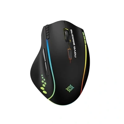 Imagen de NOVA Gaming PERSEE ratón inalámbrico RGB programable Software de personalización, dpi Ajustable, 9 animaciones LED, Recargable