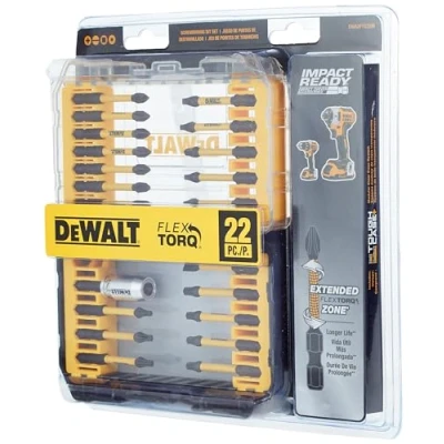 Imagen de DEWALT FlexTorq Impact Driver bit Set de 22 Piezas (DWA2FTS22IR)