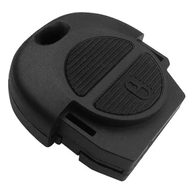 Imagen de OcioDual Carcasa de 2 Botones Compatible con Nissan Micra Almera Primera X Trail, Funda Reemplazo para Llave Mando a Distancia Coche Espadín Virgen, Cubierta Rígida