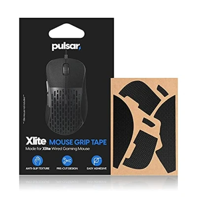 Imagen de Pulsar Gaming Gears Juego de cinta agarre antideslizante para ratones Xlite/Xlite V2 con cable e inalámbricos fabricado polímero súper delgado 0.5 mm diseño precortado