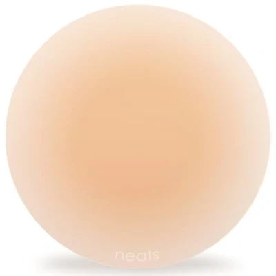 Imagen de NEATS Pezoneras, Cubiertas para pezones mujer, reutilizables e hipoalergénicas, no adhesivas, de silicona (champán, 3.2 pulgadas), Champán, Size S/M (Fits A C Cups)