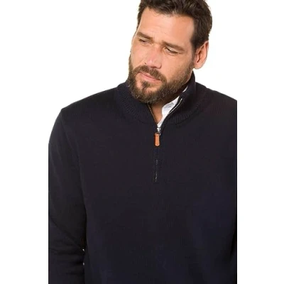 Imagen de JP 1880 Troyer Con Cremallera 7gg, Suéter para Hombre, Azul (Dunkel Marine), L