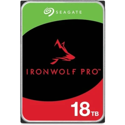 Imagen de Seagate IronWolf Pro NAS ST18000NE000 Disco Duro 18 TB Interno 3,5 Pulgadas, SATA3 7200RPM 256MB Cache (reacondicionado)