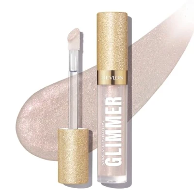 Imagen de REVLON Super Lustrous Glimmer Gloss, brillo de labios, No pegajoso, Efecto multidimensional, Gloss con eco vegetal, 001 Diamond Drama