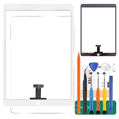 Imagen de SRJTEK Reemplazo De Pantalla iPad Pro 10.5 A1701 / 1709 Kits Ensamblaje Vidrio Digitalizador Táctil (no LCD) (Blanco)