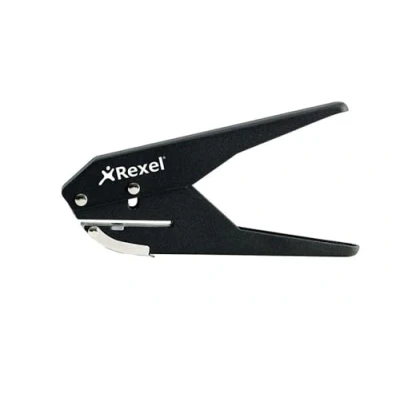 Imagen de Rexel 4363 201 20041 Perforadora de 1 agujero 6 mm (capacidad para 20 hojas 80 gsm), color negro