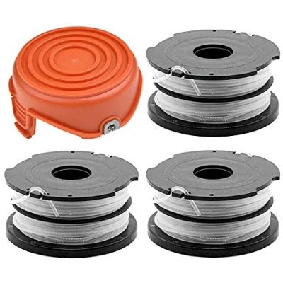 Imagen de Odashen Kit de repuesto para Black &amp; Decker Strimmer GL675 GL680 GL685 GL686 GL687 GL690?1 Tapa cubierta, 3 bobinas y líneas