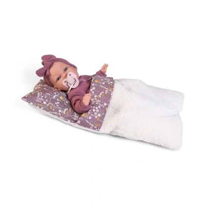 Imagen de Muñecas Antonio Juan Baby Toneta Palabritas con Saco de Borreguillo Cuerpo Tela 34 cm Ref. 70356 Colección 2024