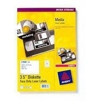 Imagen de Avery Zweckform 3.5&quot; Diskette Label (face only) Laser L7666 Etiquetas de impresora (Blanco)
