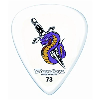 Imagen de JIM DUNLOP Púas Blackline Original Alan Forbes, Saco de 36, Dagger Snake, Blanco, 0,73mm
