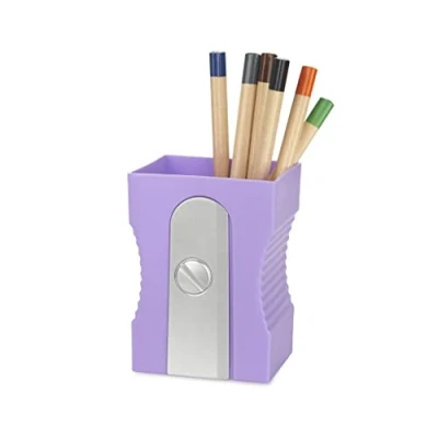 Imagen de Balvi Portalápices Sharpener Color Malva Mantén tu Escritorio organizado Bote para lápices Original y