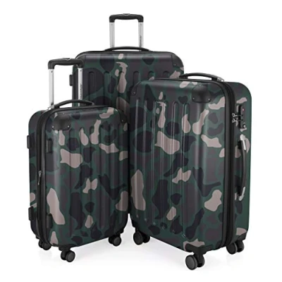 Imagen de Hauptstadtkoffer Spree Juego de 3 Maletas rígidas, Trolley expandible, Equipaje Viaje, 4 Ruedas Dobles, TSA, (S,M y L), Camouflage
