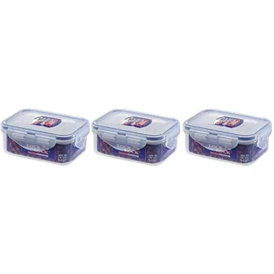 Imagen de 3 X Lock &amp; Rect 350ml Food Container HPL806 by